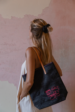 Load image into Gallery viewer, “WORDS HAVE WEIGHT” DENIM TOTE BAG
